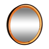 Teck, miroir éclairé, Italie, années 1960