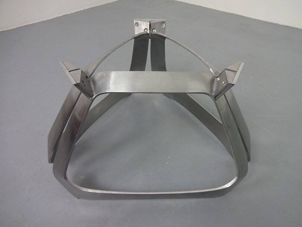 Glass coffee table by Knut Hesterberg for Ronald Schmitt, 1960s.