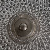 Antique footed cup in chiseled glass