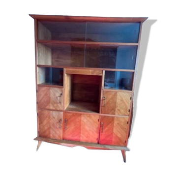 Bookcase display case vintage shelf 1950/60