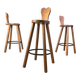 Vintage brutalist bar stools, 1960s - set of 3