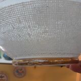 Space age glass UFO pendant light 1970