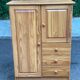 Vintage Scandinavian chest of drawers in solid pine from the 1980s.