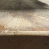Monastery farmhouse table in walnut, natural patina, vintage style