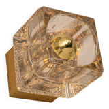 Small wall lamp in brass and crystal by Peill & Putzler, Germany