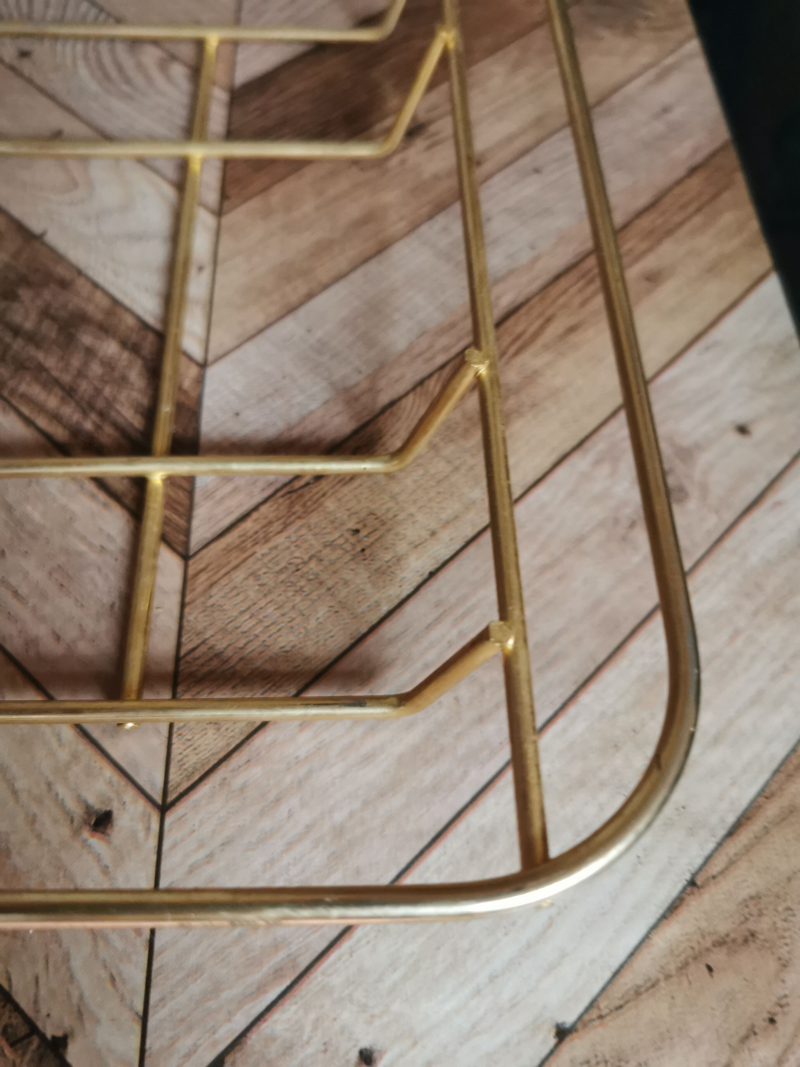 Arcoroc Emerald green and gold aperitif tray