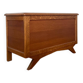 Vintage oak toy chest