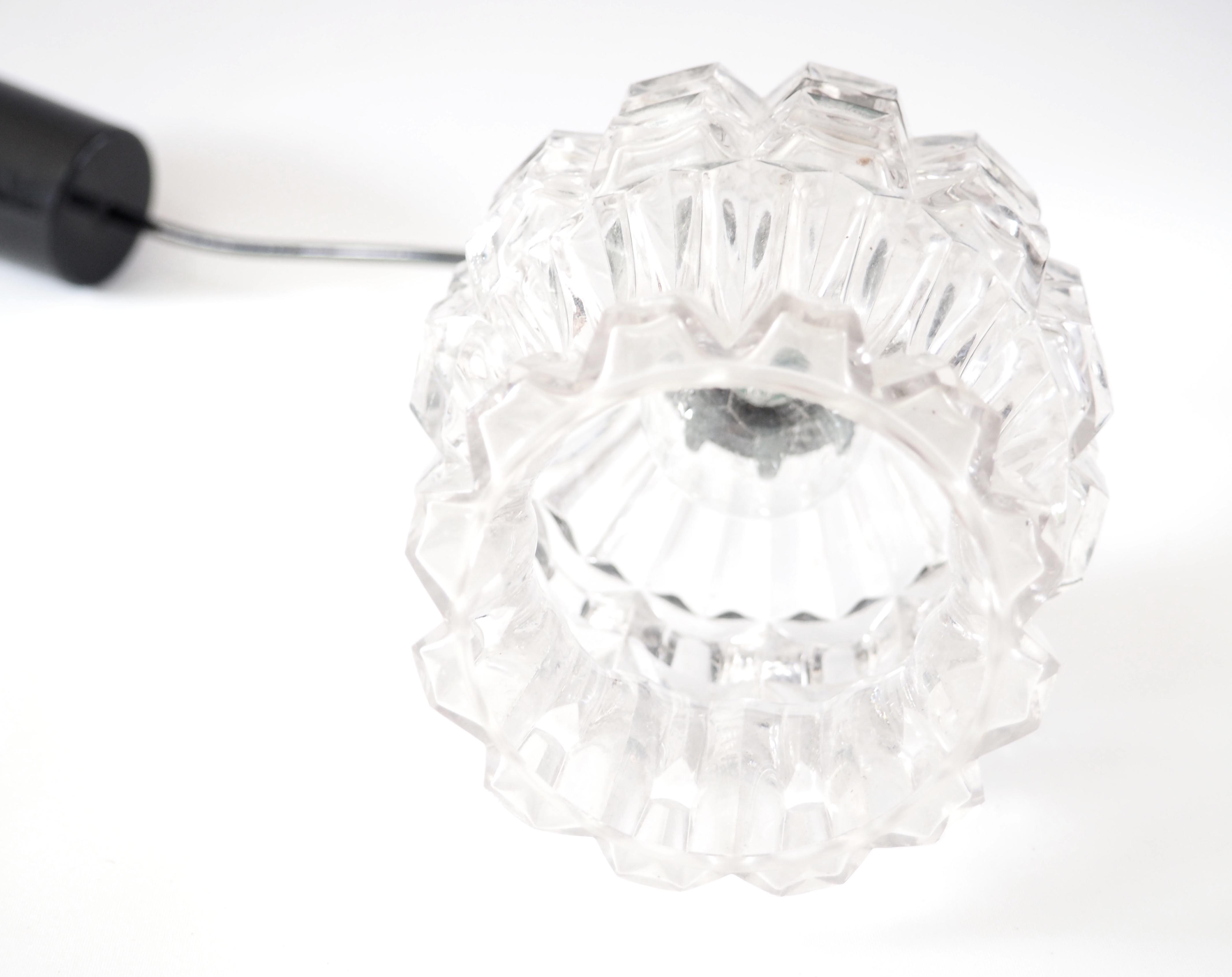 Vintage glass pendant light