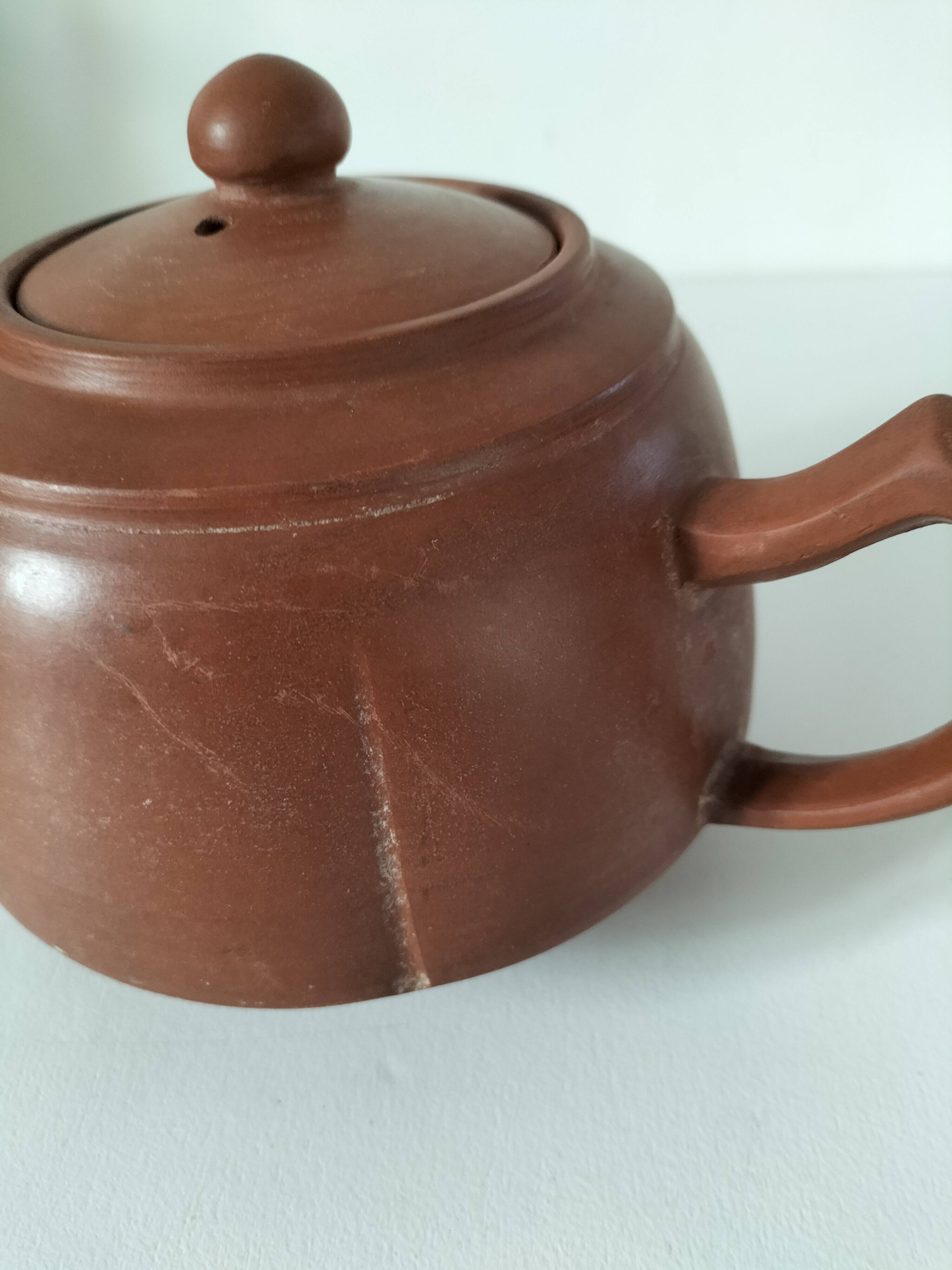 terracotta teapot