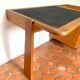 Solid oak desk Guillerme and Chambron 1960