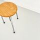 Vintage industrial workshop stool, adjustable tripod, 1960s–70s