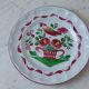 Decorative hand-painted ceramic plate 50s-60s