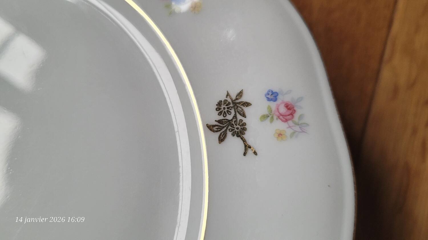 6 antique dessert plates from Bavaria
