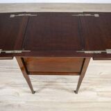 English Mahogany Side Table with Hidden Tray, 1880