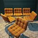 Suite of 6 armchairs airborne storm yves christin

1970's