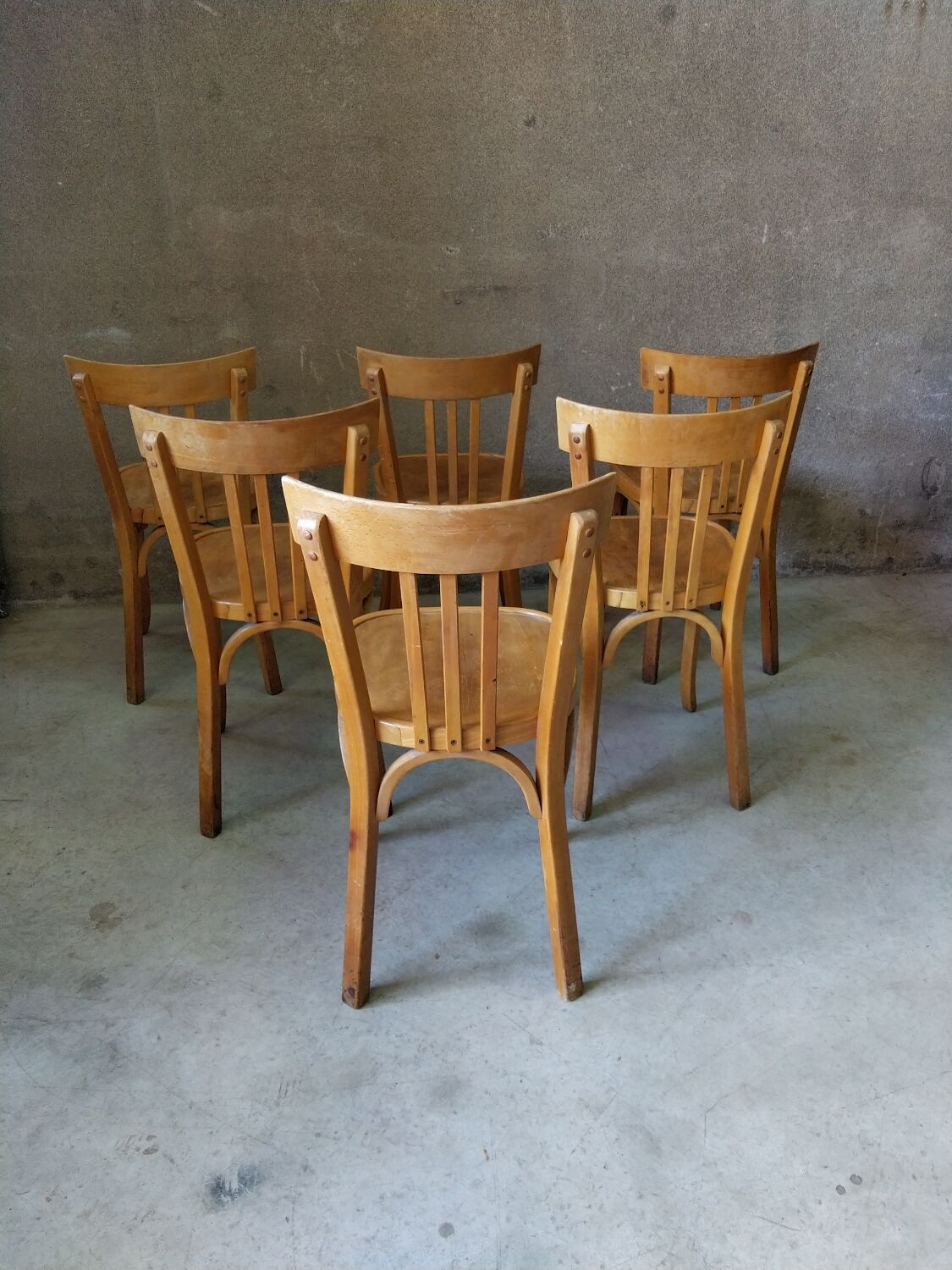 6 Bauman bistro chairs