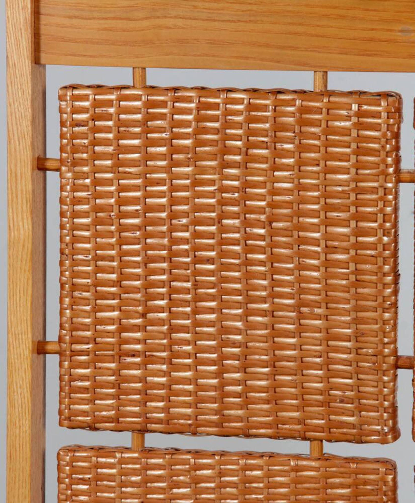 Rattan coat rack produced by Uluv in the 1960s
