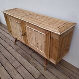 Enfilade vintage en rotin