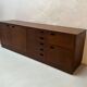 Vintage Italian Sideboard, Mid-Century Modern Wood Cabinet with Lockers 1960's