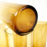 Amber blown glasses