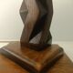 Lampe sculpture en bois, 1950