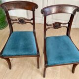 Paire de chaises en acajou XIXème siècle