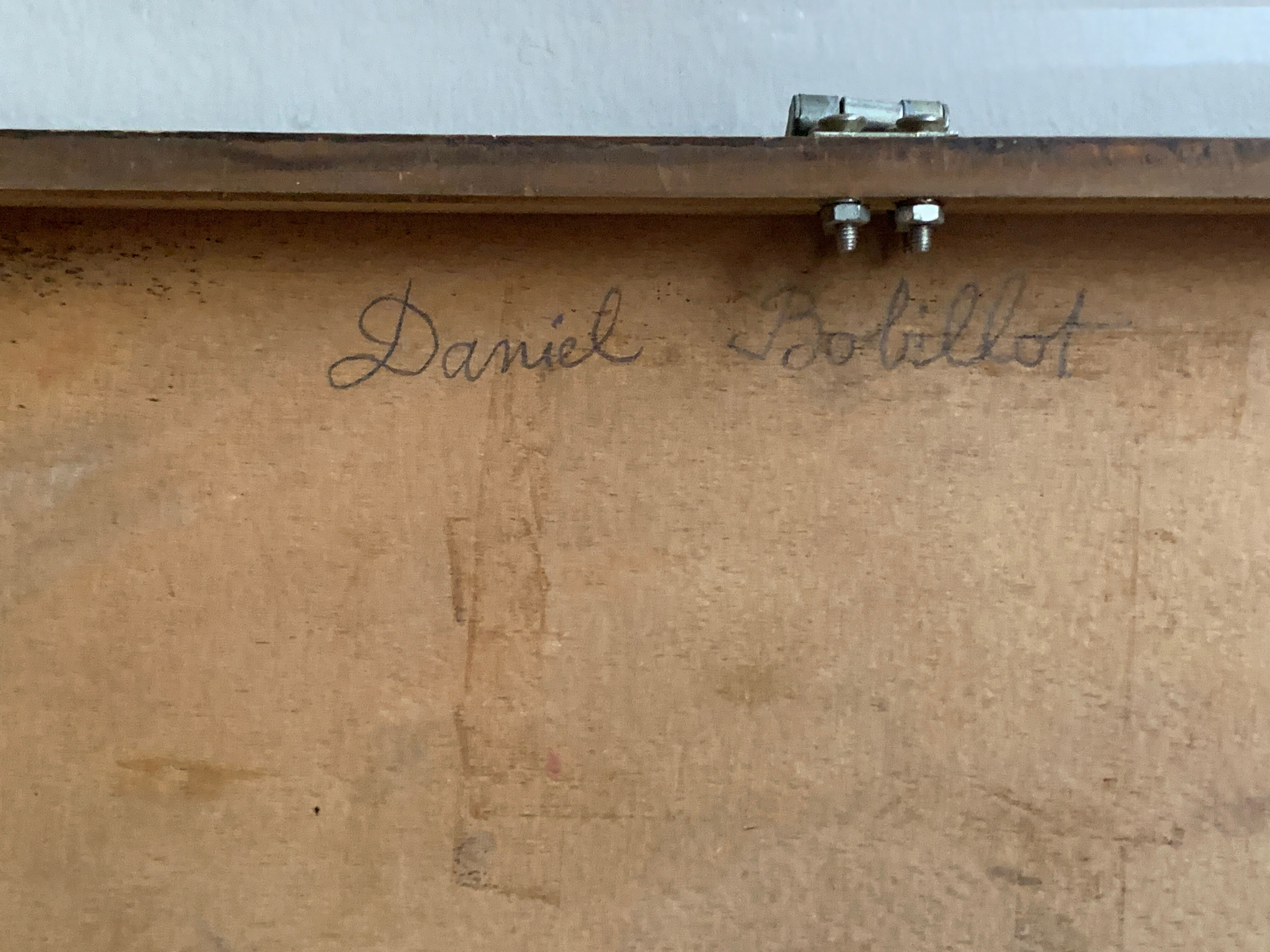 Antique wooden suitcase