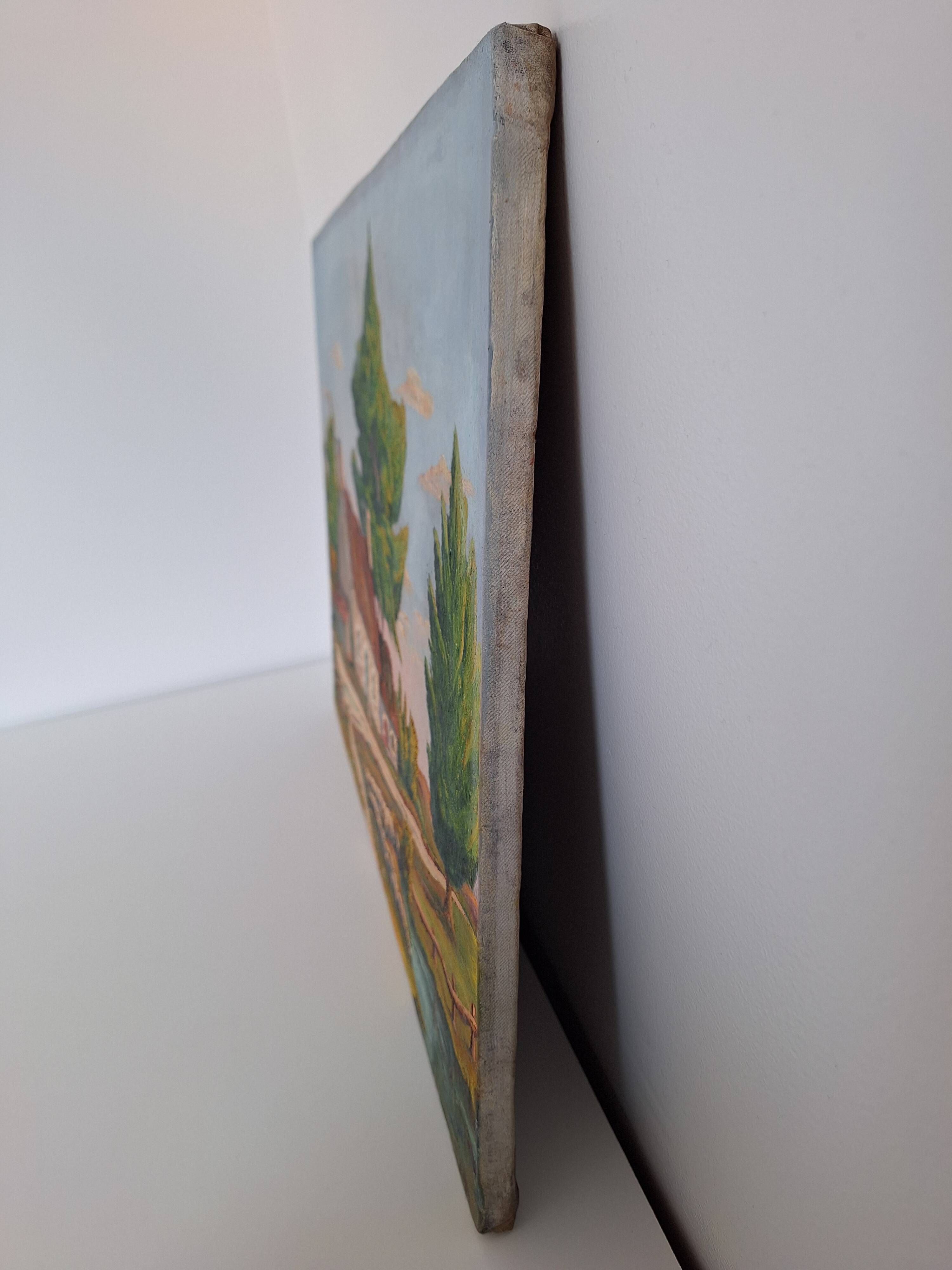 Old landscape painting