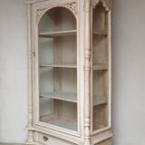 Bibliothèque vitrine en bois