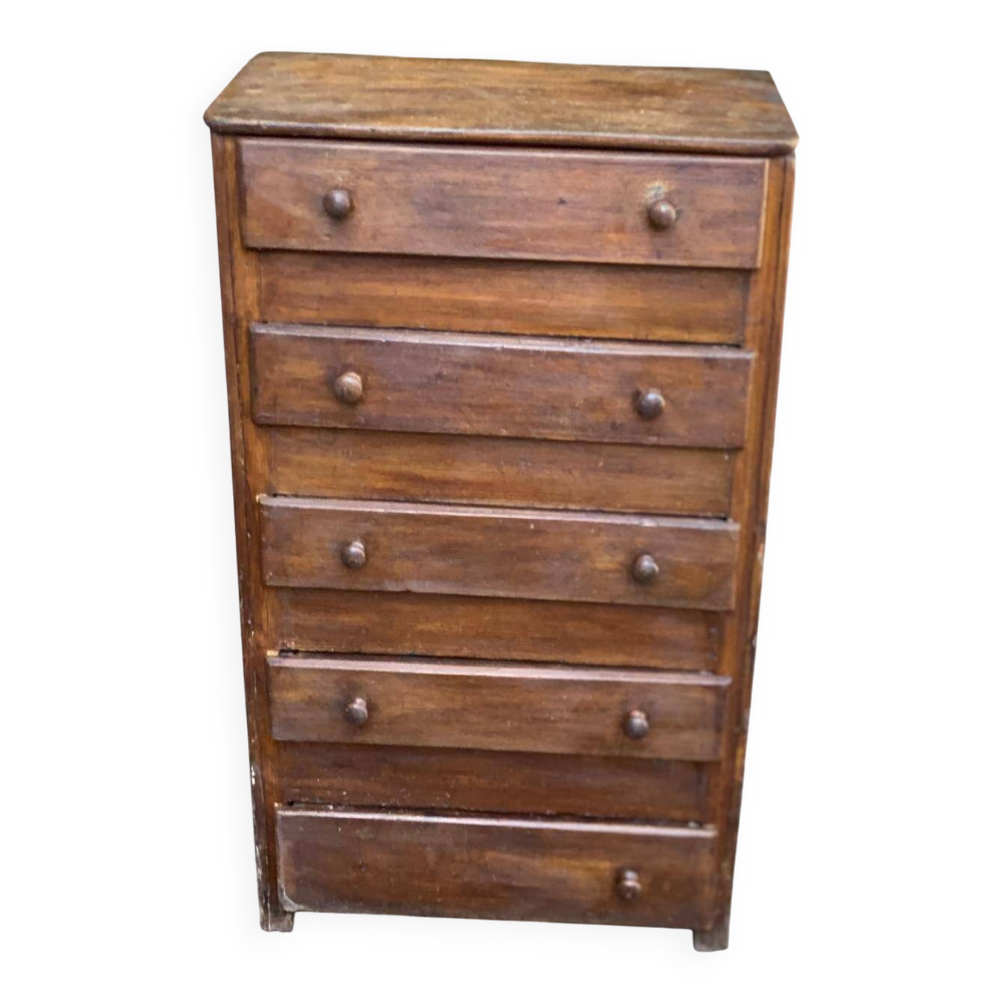 1960s Art Deco chest of drawers in dark wood