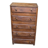 1960s Art Deco chest of drawers in dark wood