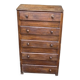 Commode art déco 1960 en bois foncé