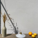 Vintage lace white opaline pendant lamp