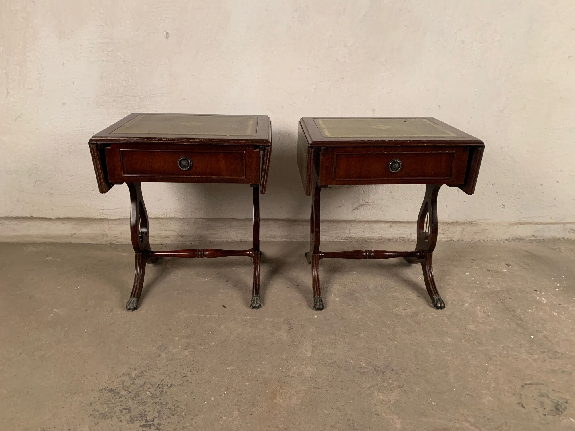 A pair of  side tables, 1950s