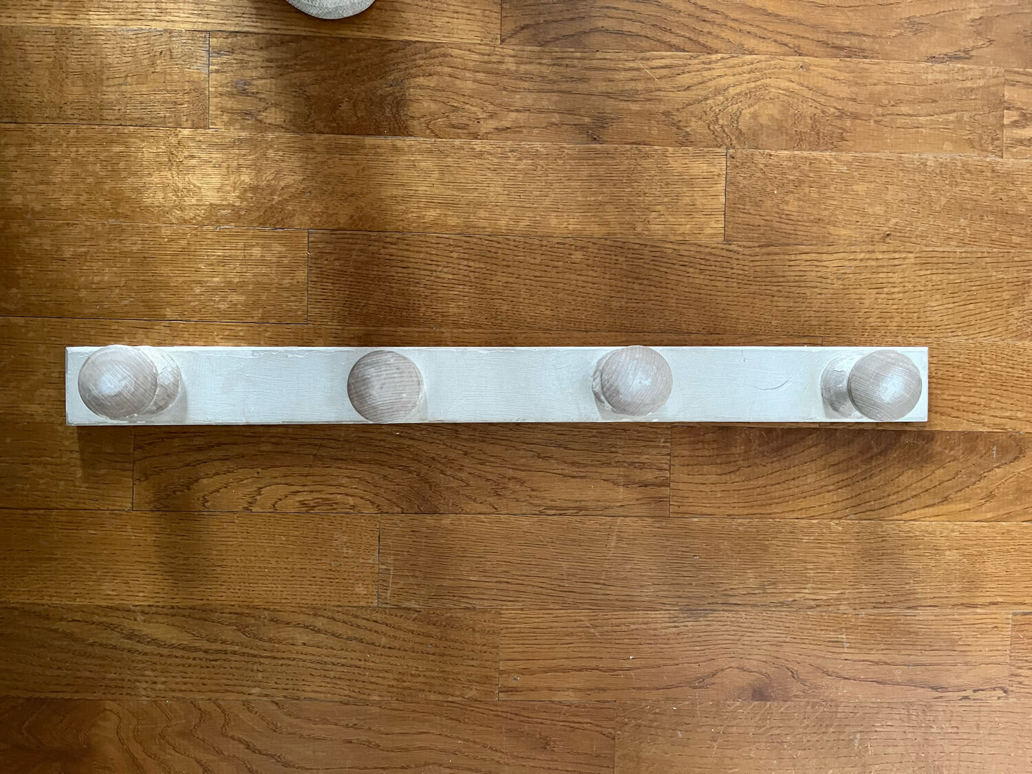 Antique wooden coat rack
