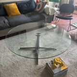 Glass coffee table