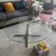 Glass coffee table