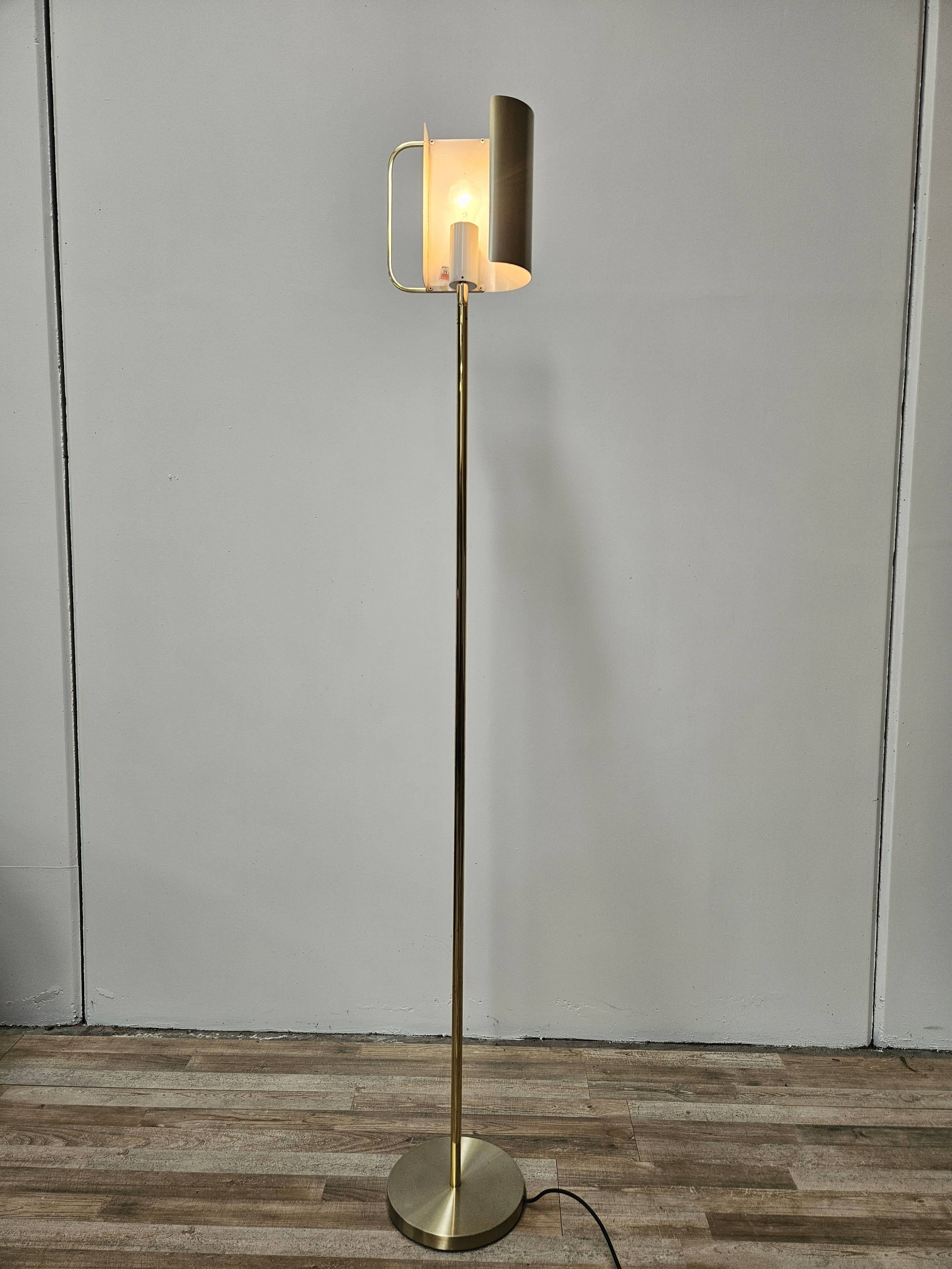 Lampadaire en laiton de Pia Guidetti Crippa pour Lumi, 1970