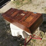Vintage Wooden Building Mailbox Set