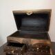 Berber chest with jewelry, wood and brass