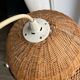 Suspension vintage en rotin