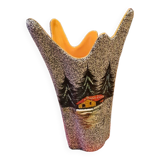 Ceramic vase signed Tess vintage