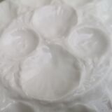 White Gien earthenware oyster dish