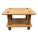 Table basse en pin vintage 1980
