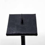 Modernist cast iron candle holder