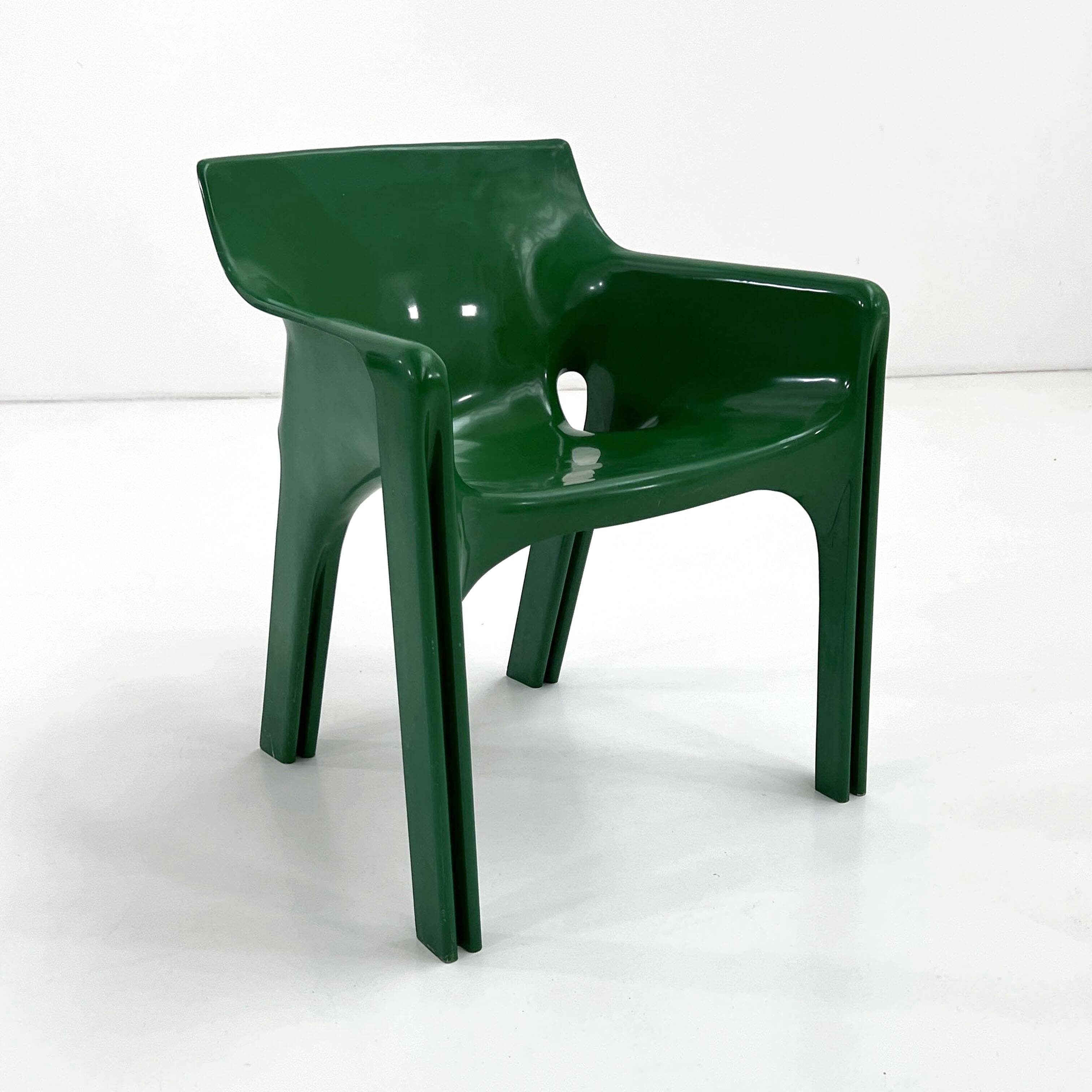 Fauteuil Vert Gaudi de Vico Magistretti pour Artemide, 1970