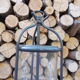Old grey table lamp