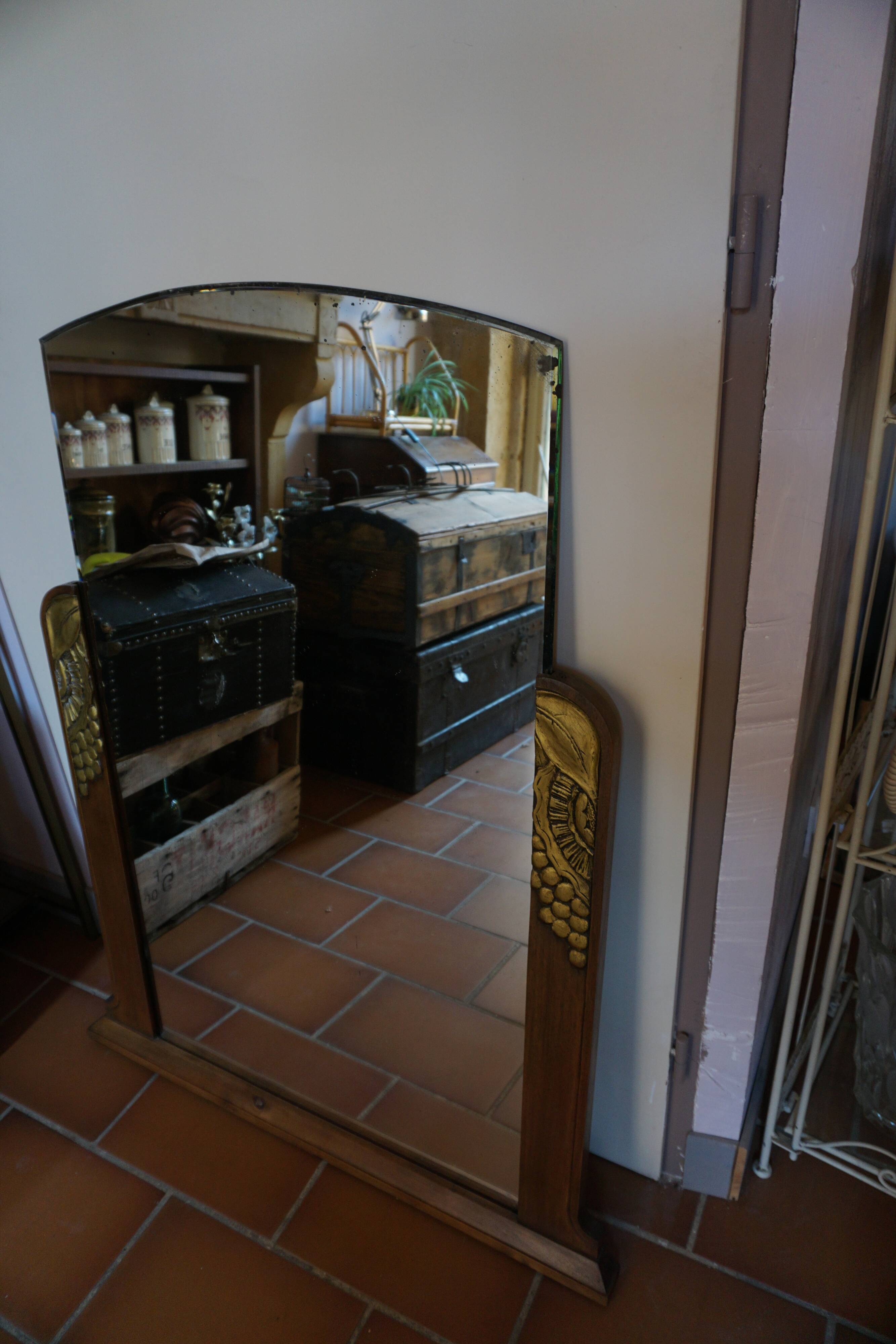 Miroir trumeau art déco