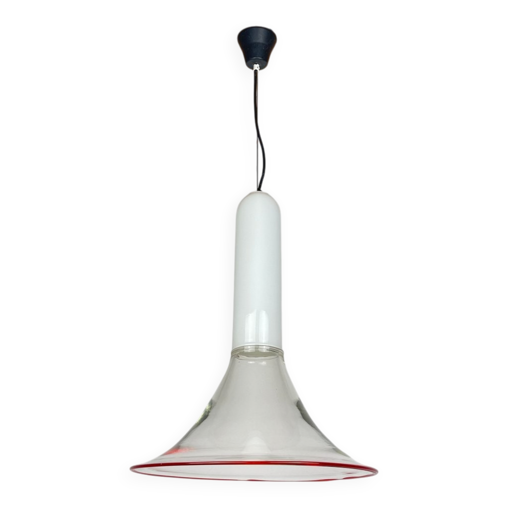 Suspended lamp Samanta in Murano glass attributed to Roberto Pamio for Leucos, Italy, 1970s.