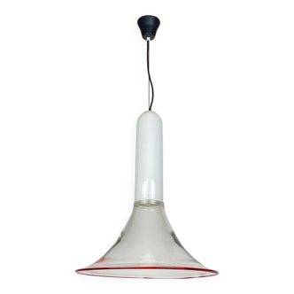 Suspended lamp Samanta in Murano glass attributed to Roberto Pamio for Leucos, Italy, 1970s.
